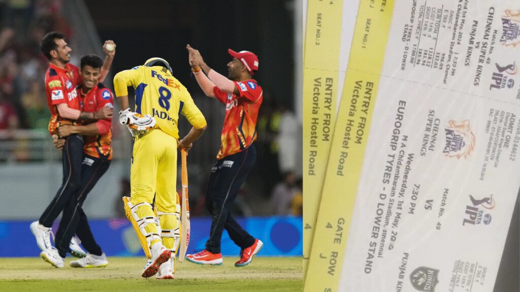 CSK vs PBKS Match Tickets