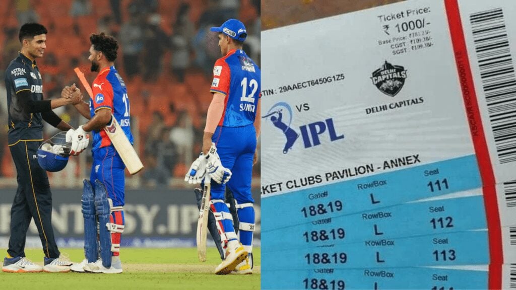 GT vs DC Match Tickets