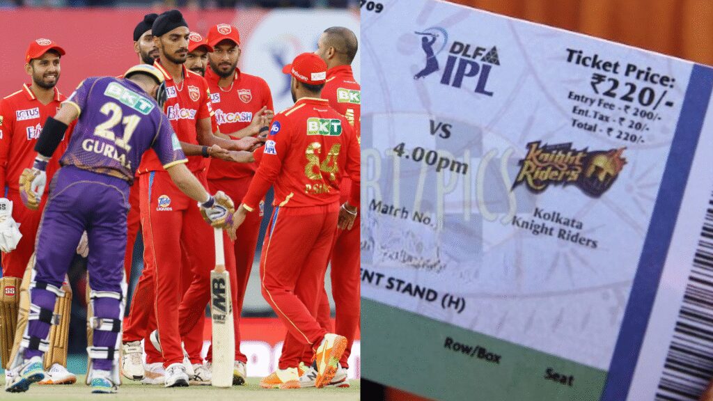 KKR vs PBKS Match Tickets