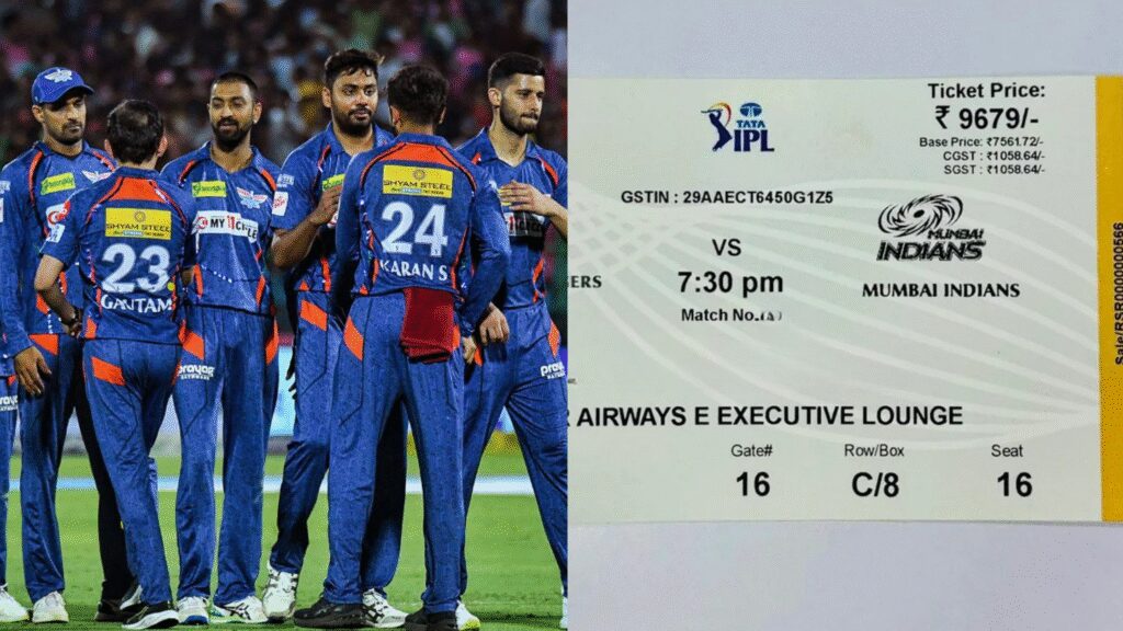 MI vs LSG Match Tickets