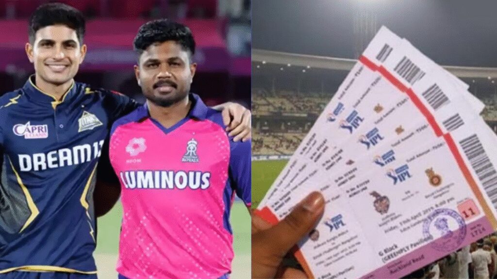 RR vs GT Match Tickets