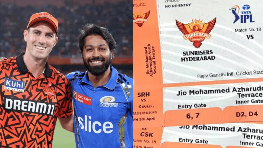 SRH vs MI 2025 Match Tickets