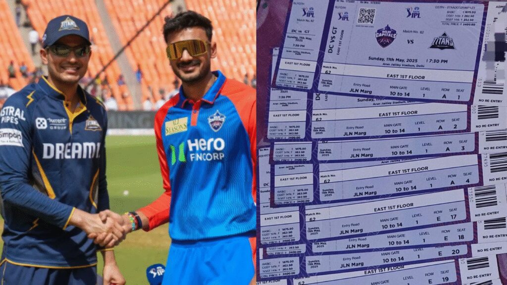 DC vs GT Match Tickets