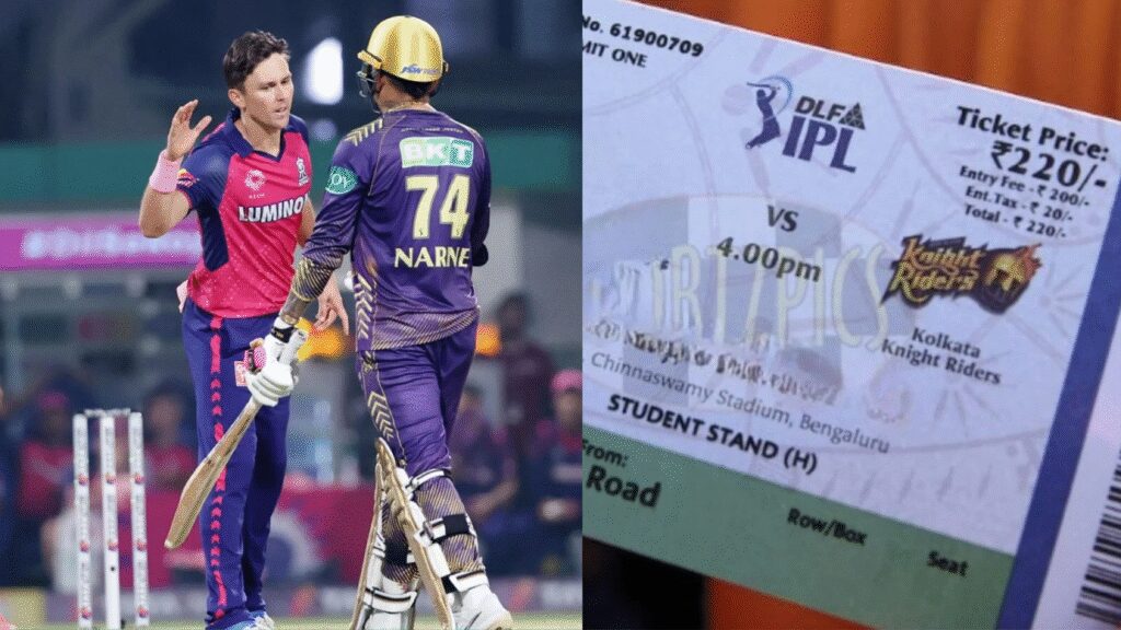 KKR vs RR Match Tickets
