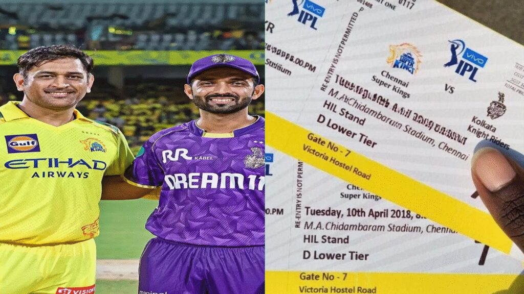 KKR vs CSK Match Tickets