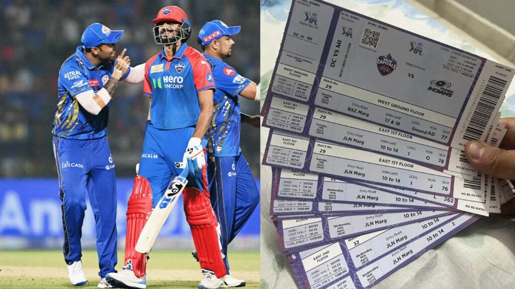 MI vs DC Match Tickets