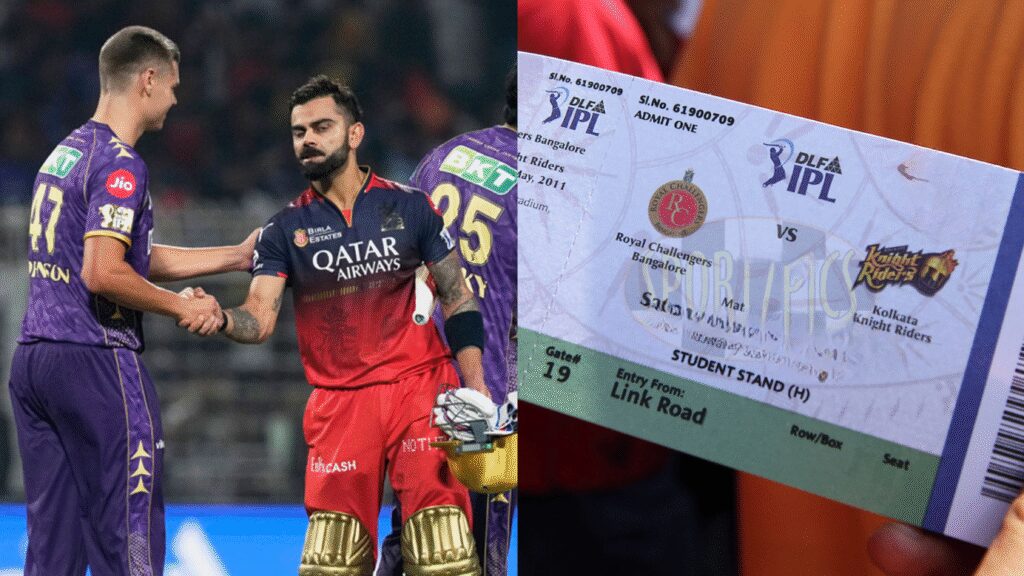 RCB vs KKR Match Tickets