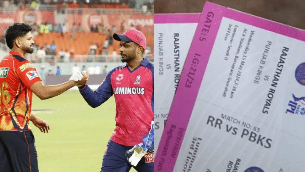 RR vs PBKS Match Tickets