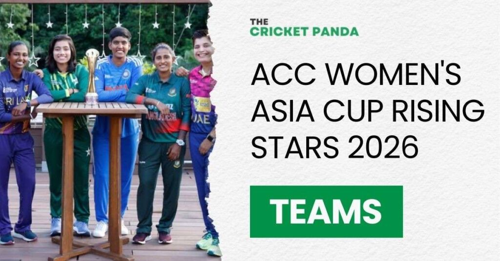 ACC Women's Asia Cup Rising Stars 2026 Teams