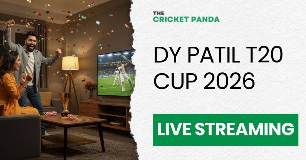 DY Patil T20 Cup 2026 Live Streaming