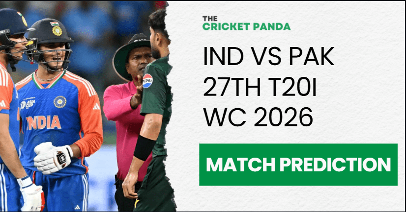 IND vs PAK 27th T20I WC 2026 Match Odds