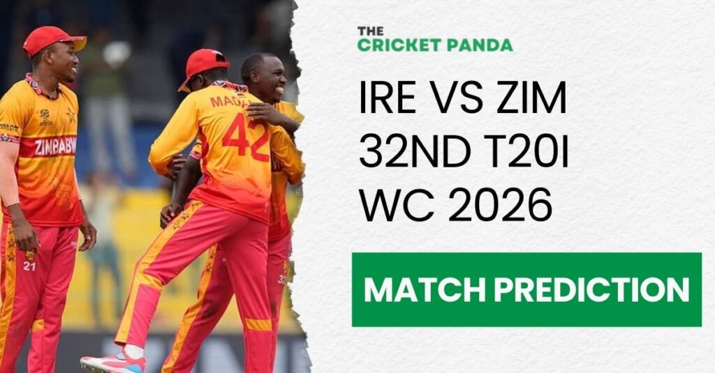 IRE vs ZIM 32nd T20I WC 2026 Match Odds