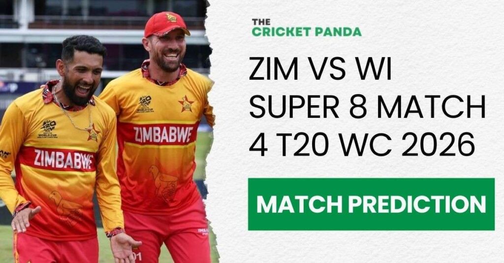 ZIM vs WI Super 8 Match 4 T20 WC 2026 Odds